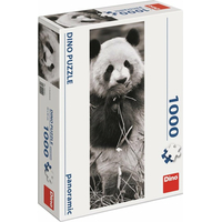 DINO Vertikálne puzzle Panda v tráve 1000 dielikov