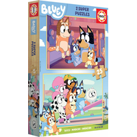 EDUCA Drevené puzzle Bluey 2x25 dielikov