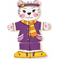 WOODY Obliekanie - Mačička