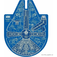 RIDLEY&#39;S GAMES Obojstranné tvarové puzzle Star Wars: Millennium Falcon 1000 dielikov