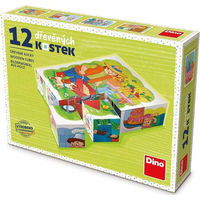 DINO Obrázkové kocky Povolanie, 12 kociek