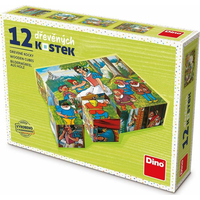 DINO Obrázkové kocky Snehulienka, 12 kociek