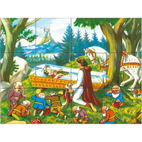 DINO Obrázkové kocky Snehulienka, 12 kociek