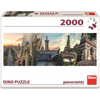 DINO Panoramatické puzzle Paríž koláž 2000 dielikov