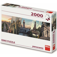 DINO Panoramatické puzzle Paríž koláž 2000 dielikov
