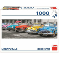 DINO Panoramatické puzzle Zraz bouráků 1000 dielikov