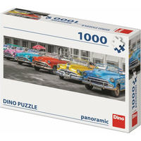 DINO Panoramatické puzzle Zraz bouráků 1000 dielikov