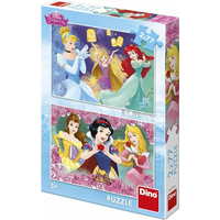 DINO Puzzle Disney princeznej 2x77 dielikov