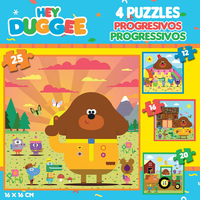 EDUCA Puzzle Hey Duggee 4v1 (12,16,20,25 dielikov)