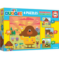 EDUCA Puzzle Hey Duggee 4v1 (12,16,20,25 dielikov)