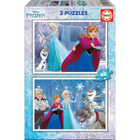 EDUCA Puzzle Ľadové kráľovstvo 2x48 dielikov