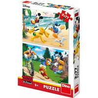 DINO Puzzle Mickey športuje 2x77 dielikov