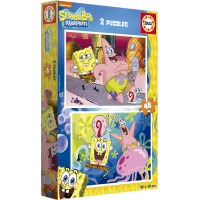EDUCA Puzzle Sponge Bob 2x48 dielikov