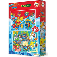 EDUCA Puzzle Superthings 2x100 dielikov