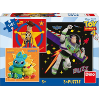 DINO Puzzle Toy Story 4, 3x55 dielikov