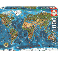EDUCA Puzzle Zázraky sveta 1000 dielikov