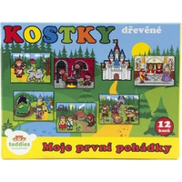 TEDDIES Obrázkové kocky Moje prvé rozprávky, 12 kociek