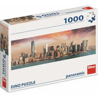 DINO Panoramatické puzzle Manhattan za súmraku, New York 1000 dielikov