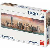 DINO Panoramatické puzzle Manhattan za súmraku, New York 1000 dielikov