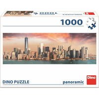 DINO Panoramatické puzzle Manhattan za súmraku, New York 1000 dielikov