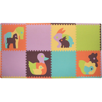 BABY GREAT Penové puzzle Zvieratá SX (60x60) s okrajmi