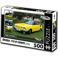 RETRO-AUTA Puzzle č. 1 Škoda 110 R Coupe (1974) 500 dielikov