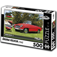 RETRO-AUTA Puzzle č. 10 Škoda Felicia (1960) 500 dielikov
