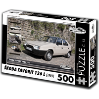 RETRO-AUTA Puzzle č. 13 Škoda Favorit 136 L (1989) 500 dielikov