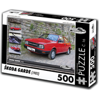 RETRO-AUTA Puzzle č. 16 Škoda Garde (1983) 500 dielikov