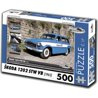 RETRO-AUTA Puzzle č. 17 Škoda 1202 STW VB (1965) 500 dielikov