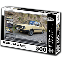 RETRO-AUTA Puzzle č. 18 Škoda 120 GLS (1982) 500 dielikov