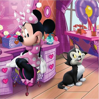 DINO Puzzle Deň s Minnie 3x55 dielikov