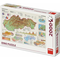 DINO Puzzle Mapa Slovenskej republiky 2000 dielikov