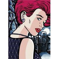 DINO Puzzle Pop Art: Tajomná žena 1000 dielikov