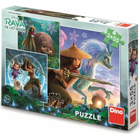 DINO Puzzle Raya a kamaráti 3x55 dielikov