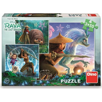 DINO Puzzle Raya a kamaráti 3x55 dielikov