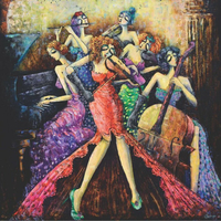 ANATOLIAN Štvorcové puzzle Ženský orchester 1024 dielikov