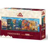 ART PUZZLE Panoramatické puzzle Farebné mesto 1000 dielikov