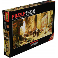 ANATOLIAN Panoramatické puzzle Predaj kobercov v Káhire 1500 dielikov