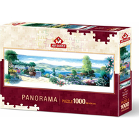ART PUZZLE Panoramatické puzzle Záhrada na terase 1000 dielikov