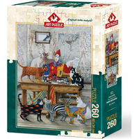 ART PUZZLE Puzzle Farebné mačky 260 dielikov