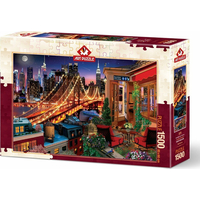 ART PUZZLE Puzzle Brooklyn z terasy 1500 dielikov