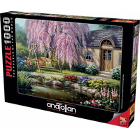 ANATOLIAN Puzzle Chata pri čerešňovom strome 1000 dielikov