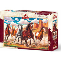 ART PUZZLE Puzzle Divoké kone v údolí 1000 dielikov