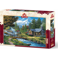 ART PUZZLE Puzzle Dva vodopády 2000 dielikov