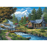 ART PUZZLE Puzzle Dva vodopády 2000 dielikov