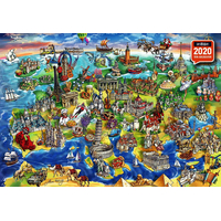 ANATOLIAN Puzzle Európsky svet 1500 dielikov