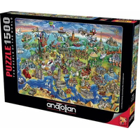 ANATOLIAN Puzzle Európsky svet 1500 dielikov