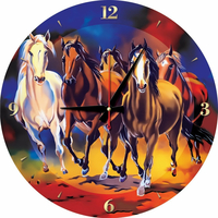 ART PUZZLE Puzzle hodiny Kone 570 dielikov (vrátane rámu)