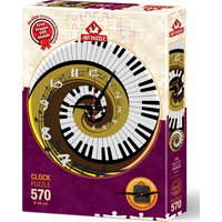 ART PUZZLE Puzzle hodiny Rytmus času 570 dielikov (vrátane rámu)